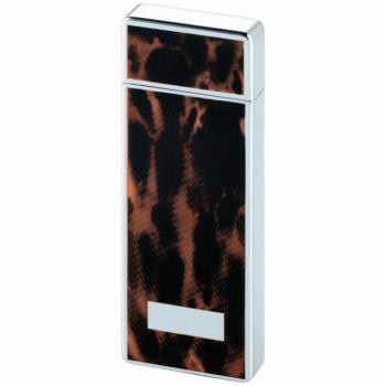 Зажигалка газовая Windmill Chrome Brown Marble Lacquer & Name Shield WM M100-0002