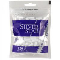Фильтры для самокруток Silver Star Slim (6 мм/120 шт)