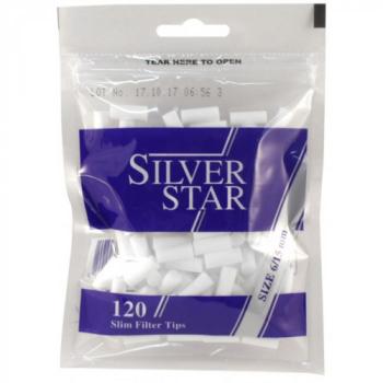 Фильтры для самокруток Silver Star Slim (6 мм/120 шт)