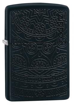 Зажигалка Zippo Black Matte Tone on Tone Design 29989