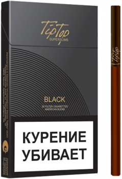 Сигареты Tip Top Black Super Slims