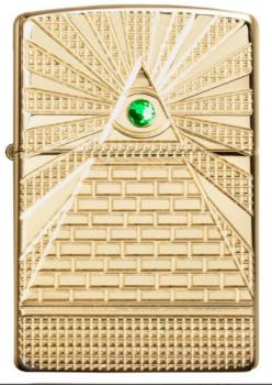 Зажигалка Zippo High Polish Brass Eye of Providence Design 49060