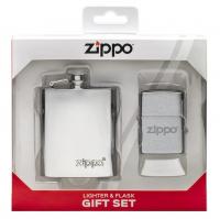 Подарочный набор зажигалка Zippo 49098 и фляжка