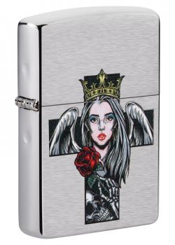 Зажигалка Zippo Brushed Chrome 49262