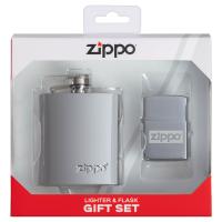 Подарочный набор зажигалка Zippo 49358 и фляжка