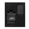Подарочный набор зажигалка Zippo Black Crackle® и чёрный нейлоновый чехол 49402
