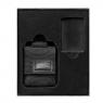 Подарочный набор зажигалка Zippo Black Crackle® и чёрный нейлоновый чехол 49402
