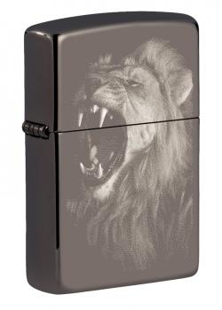 Зажигалка Zippo Lion Design Black Ice® 49433