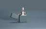 Зажигалка Zippo Classic Flat Grey 49452
