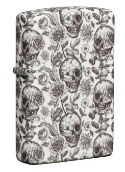 Зажигалка Zippo Skeleton Glow in the Dark Green 49458