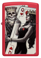 Зажигалка Zippo Skull King Queen Beauty 48624
