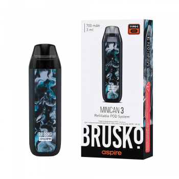 Электронное устройство Brusko Minican 3 (Черно-Бирюзовый Флюид)