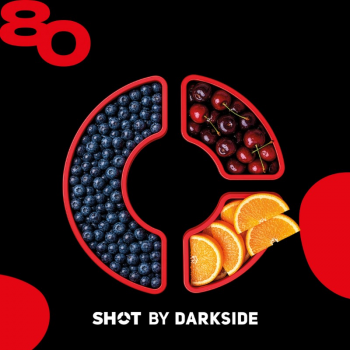 Табак для кальяна Dark Side Shot #80 Черника Вишня Апельсин (25 г)