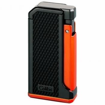 Зажигалка газовая Colibri Monza 1 Matt Black & Anodized Orange 200T008