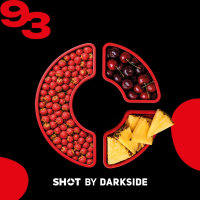 Табак для кальяна Dark Side Shot #93 Земляника Вишня Ананас (25 г)