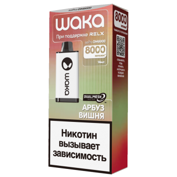 Одноразовый испаритель WAKA DM Арбуз Вишня