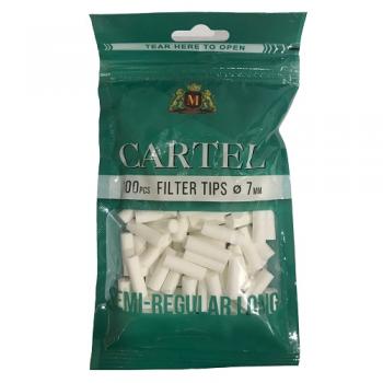 Фильтры для самокруток Cartel Semi Regular Long (7 мм/100 шт)