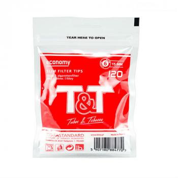 Фильтры для самокруток T&T Slim (6 мм/120 шт)