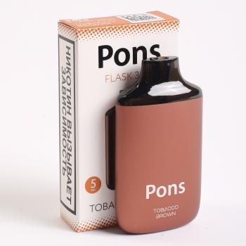 Одноразовый испаритель Pons Flask Tobacco Brown