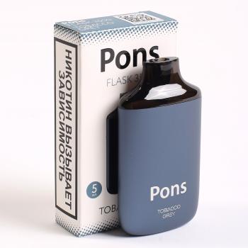 Одноразовый испаритель Pons Flask Tobacco Grey