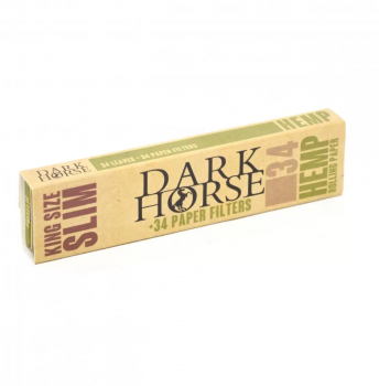 Бумага сигаретная Dark Horse KS Hemp Ftip (34 шт)