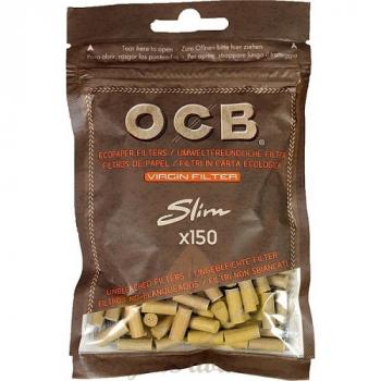 Фильтры для самокруток OCB Slim Unbleached (150 шт)