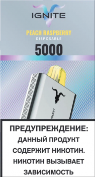 Одноразовый испаритель IGNITE Персик Малина