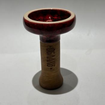 Чаша для кальяна Облако STD Красно-Черный Мрамор
