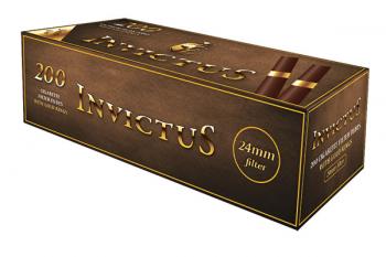 Гильзы сигаретные Invictus Brown Tubes Gold Ring (200 шт)