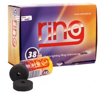 Уголь для кальяна Carbopol Ring (Ø 38 мм)