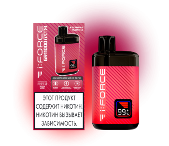 Одноразовый испаритель FORCE GR TURBO Клубника Малина