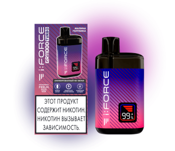 Одноразовый испаритель FORCE GR TURBO Малина Голубика