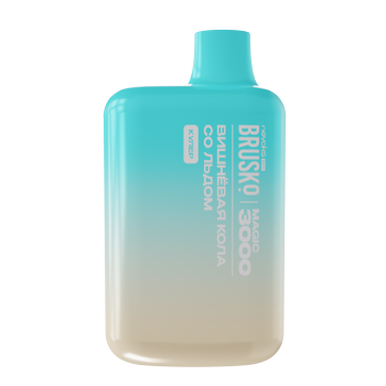 Одноразовый испаритель BRUSKO MAGIC Вишнёвая Кола со Льдом