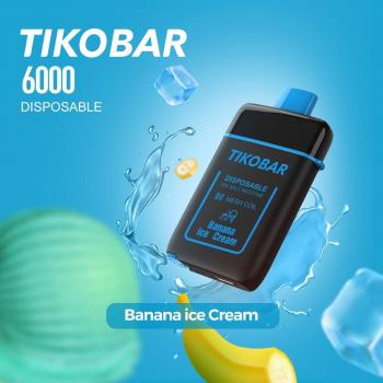 Одноразовый испаритель TIKOBAR Банановое Мороженое