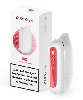 Одноразовый испаритель Plonq Max Розовый Лимонад