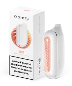 Одноразовый испаритель Plonq Max Вишня Персик Лимон