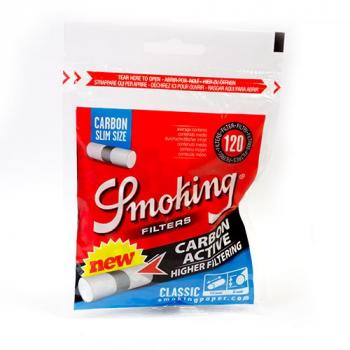 Фильтры для самокруток Smoking Slim Carbon (6 мм/120 шт)