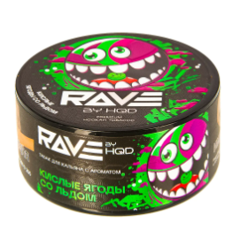 Табак для кальяна Rave by HQD Кислые Ягоды Лед (25 г)