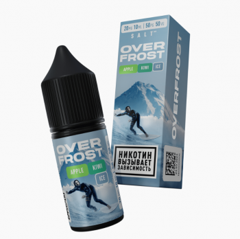 Жидкость OVERFROST SALT Apple Kiwi ICE (20 мг/30 мл)