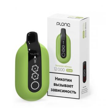 Одноразовый испаритель Plonq Ultra Зеленое Яблоко