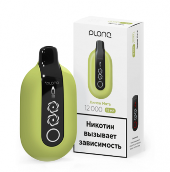 Одноразовый испаритель Plonq Ultra Лимон Мята