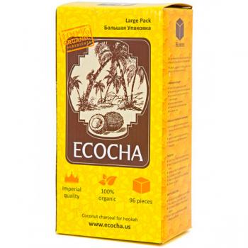 Уголь для кальяна Ecocha кокосовый (96 куб)
