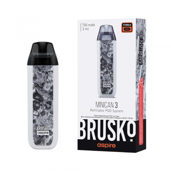 Электронное устройство Brusko Minican 3 (Серо-Белый Флюид)